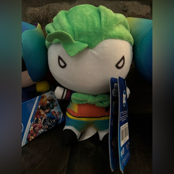 DC JUSTICE LEAGUE NWT Batman Batgirl Joker Harley Quinn Set Plushies - Picture 3 of 9